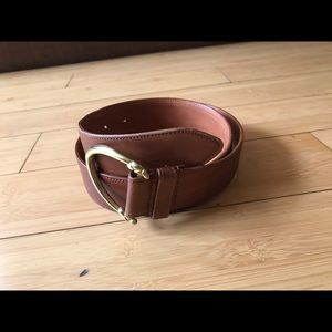 Coach brown women’s leather belt size large